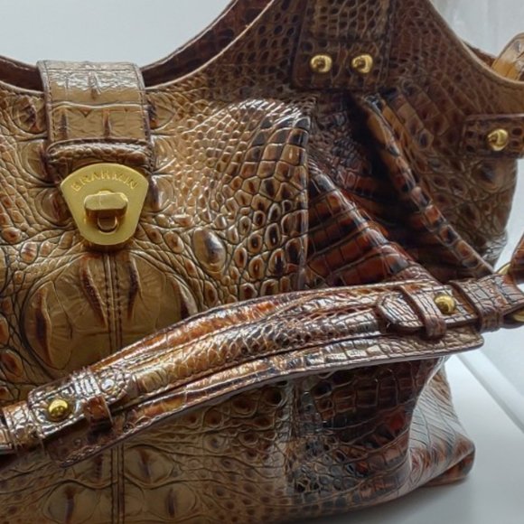 Brahmin 🌲Dagny Satchel Toasted Almond - Picture 10 of 11